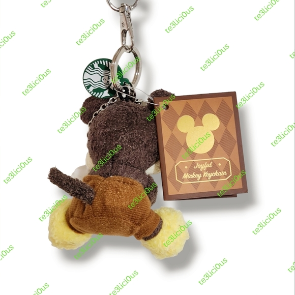 DISNEY x STARBUCKS KOREA AUTUMN JOYFUL MICKEY KEYCHAIN - Picture 6 of 8